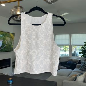 Athleta white top